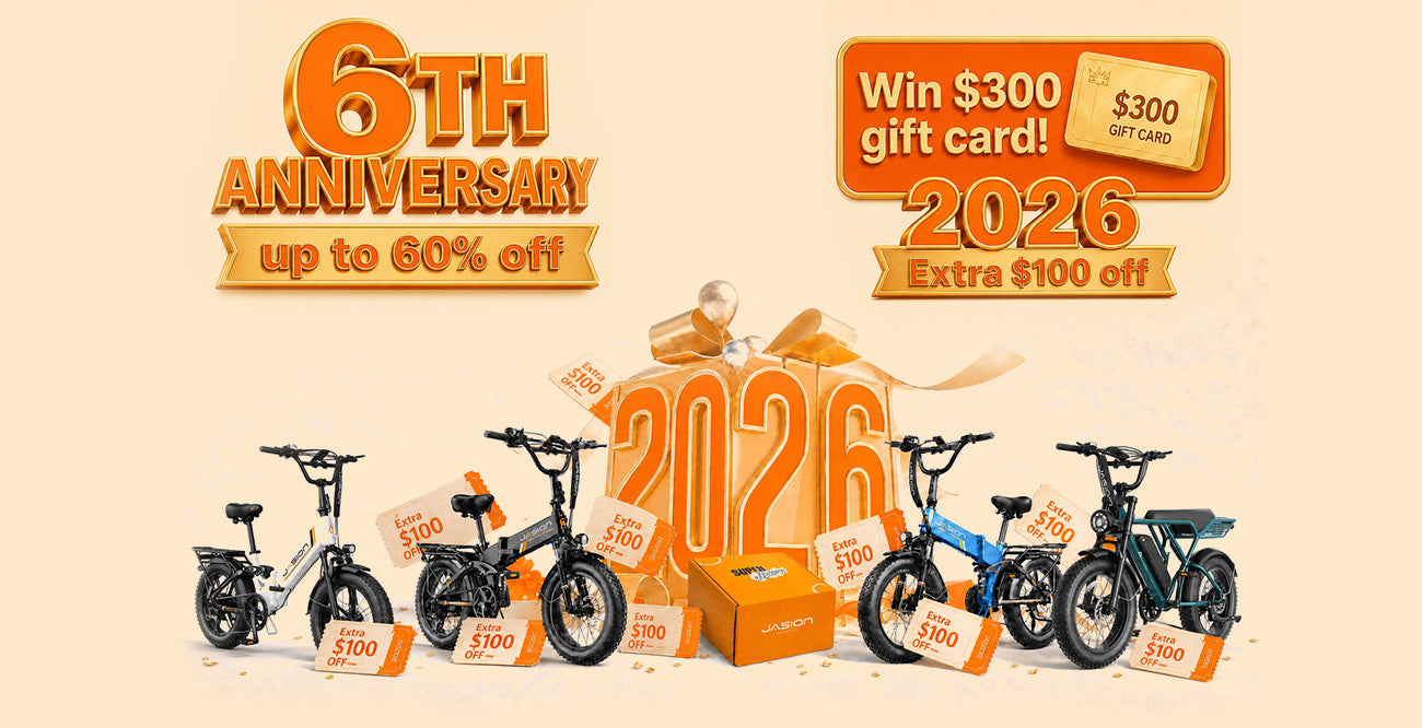 JasionBike 6th Anniversary Sale in Canada blog banner